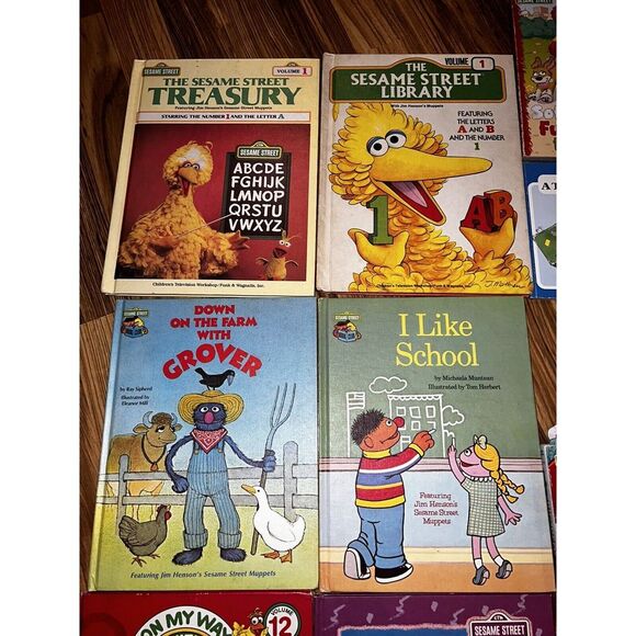 Sesame Street Vintage Books Big Bird Elmo Grover 1978 Lot Of 11 - Picture 4 of 5